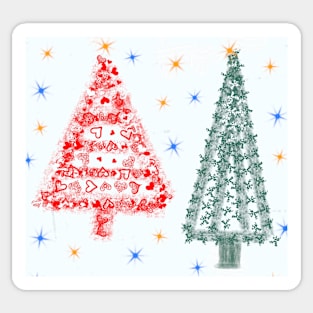 FESTIVE TREES Sticker